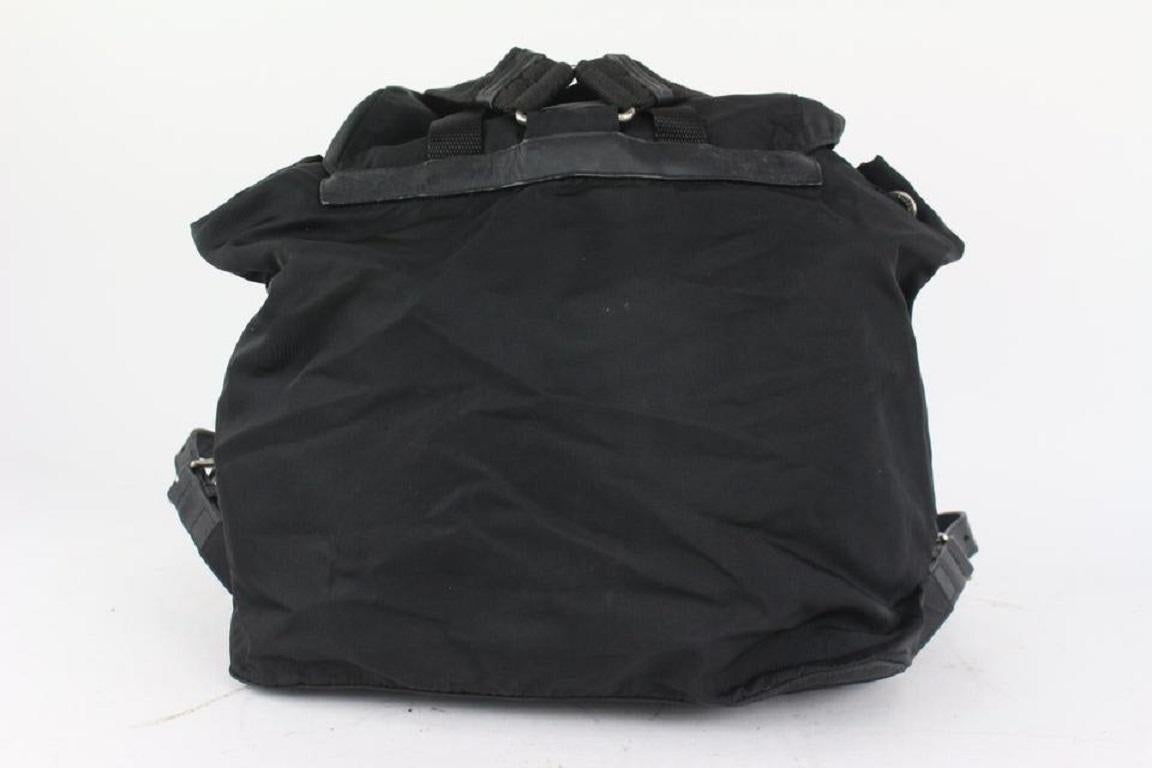 prada Large Black Suede Bamboo Tote 2GU1021 1