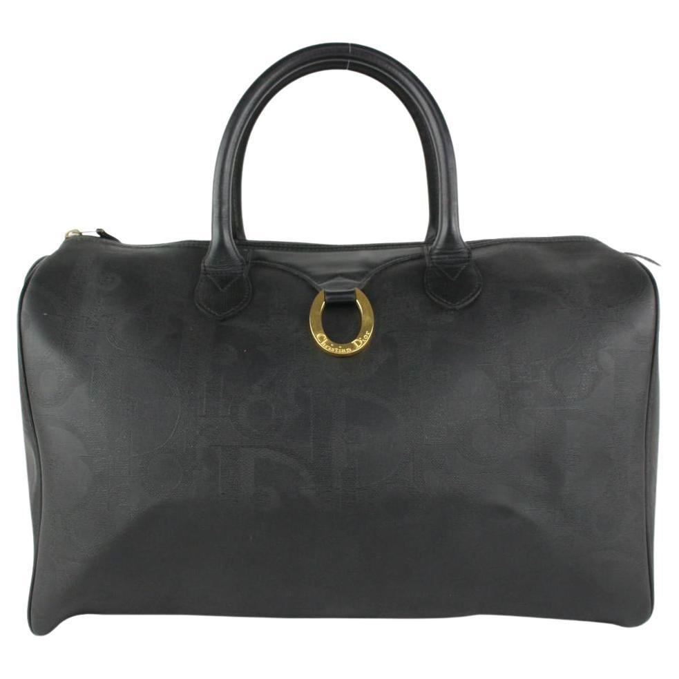 Gucci Large Black Suede Bamboo Tote 2GU1021  For Sale