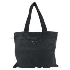 Gucci Large Black Suede Bamboo Tote 2GU1021