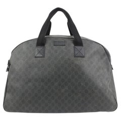Gucci Large Black Supreme GG Dome Duffle Bag 26g321s