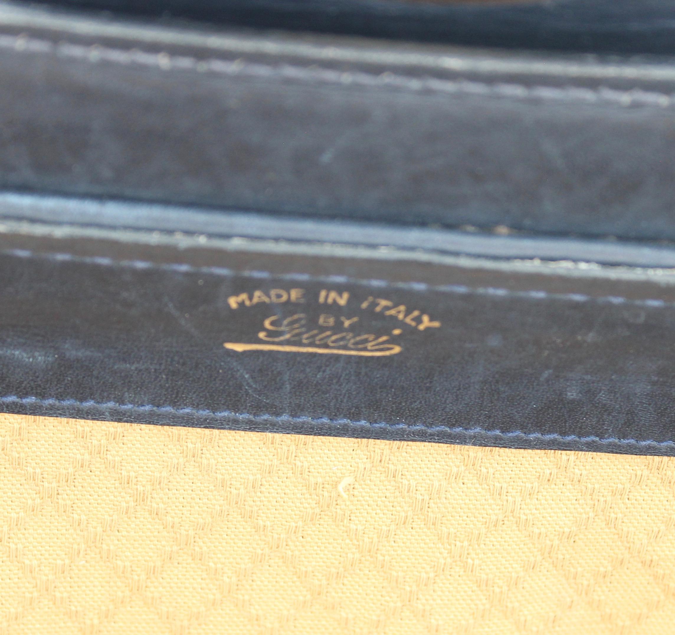 Gucci Large Duffel Weekender Tote Doctors Bag Vanity GG Canvas Leather 70s 3
