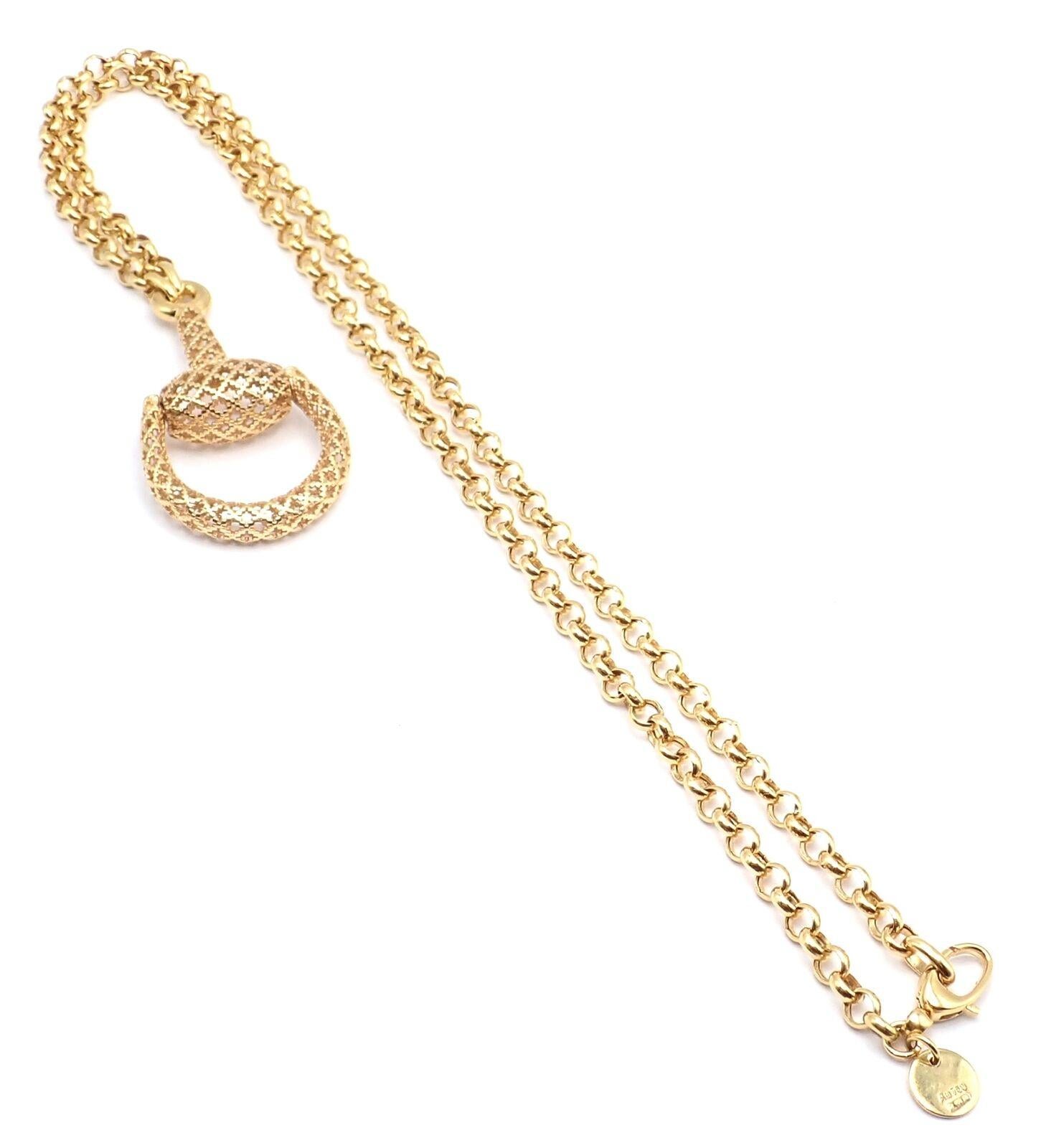 Gucci Large Horsebit Pendant Link Chain Necklace For Sale 3