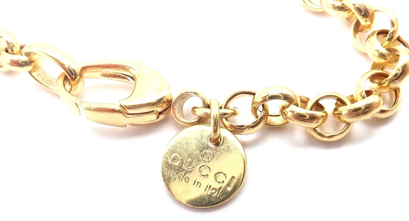 Gucci Große Horsebit Anhänger A Link Kette Halskette 1