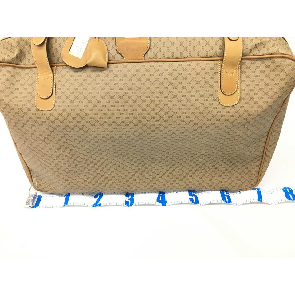 Gucci Large Micro GG Suitcase Luggage Bag 2g62 In Good Condition For Sale In Dix hills, NY