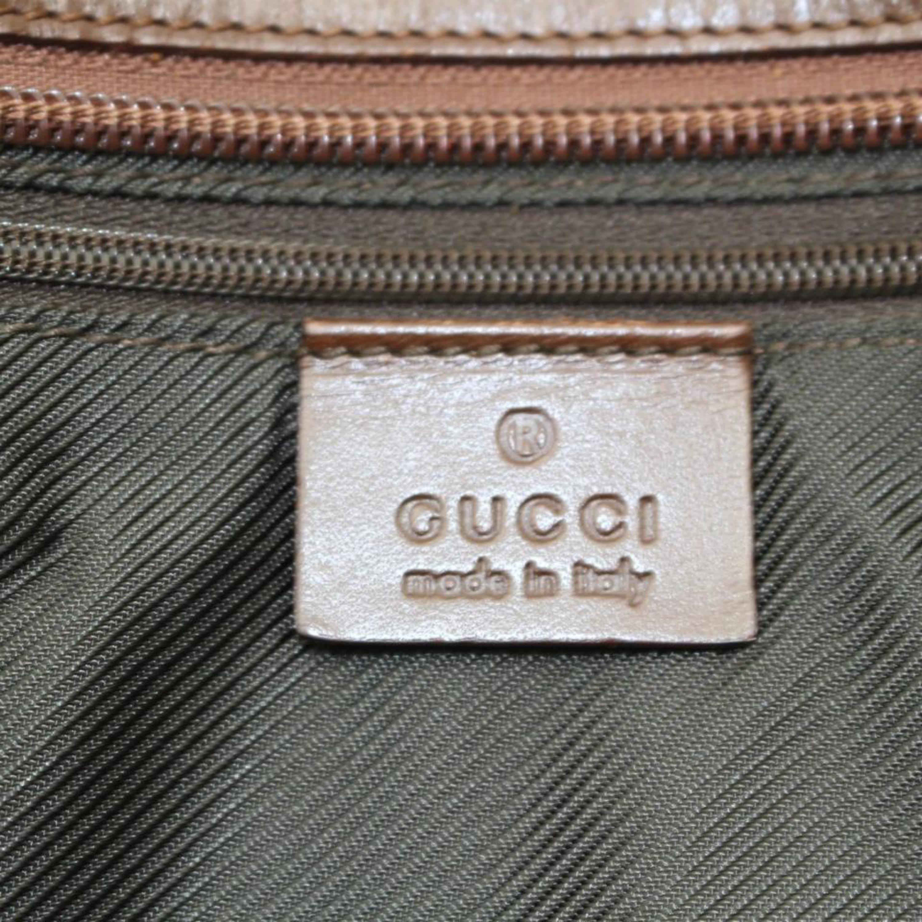 Black Gucci Large Signature Monogram Messenger 868775 Brown Canvas Cross Body Bag For Sale