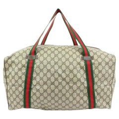 Gucci Large Supreme GG Web Boston Duffle bag 80gz422s