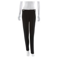 Gucci Late 1990s Black Wide-Leg Cool Wool Pants