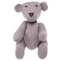 Gucci Lavender Monogram Stuffed Teddy Bear