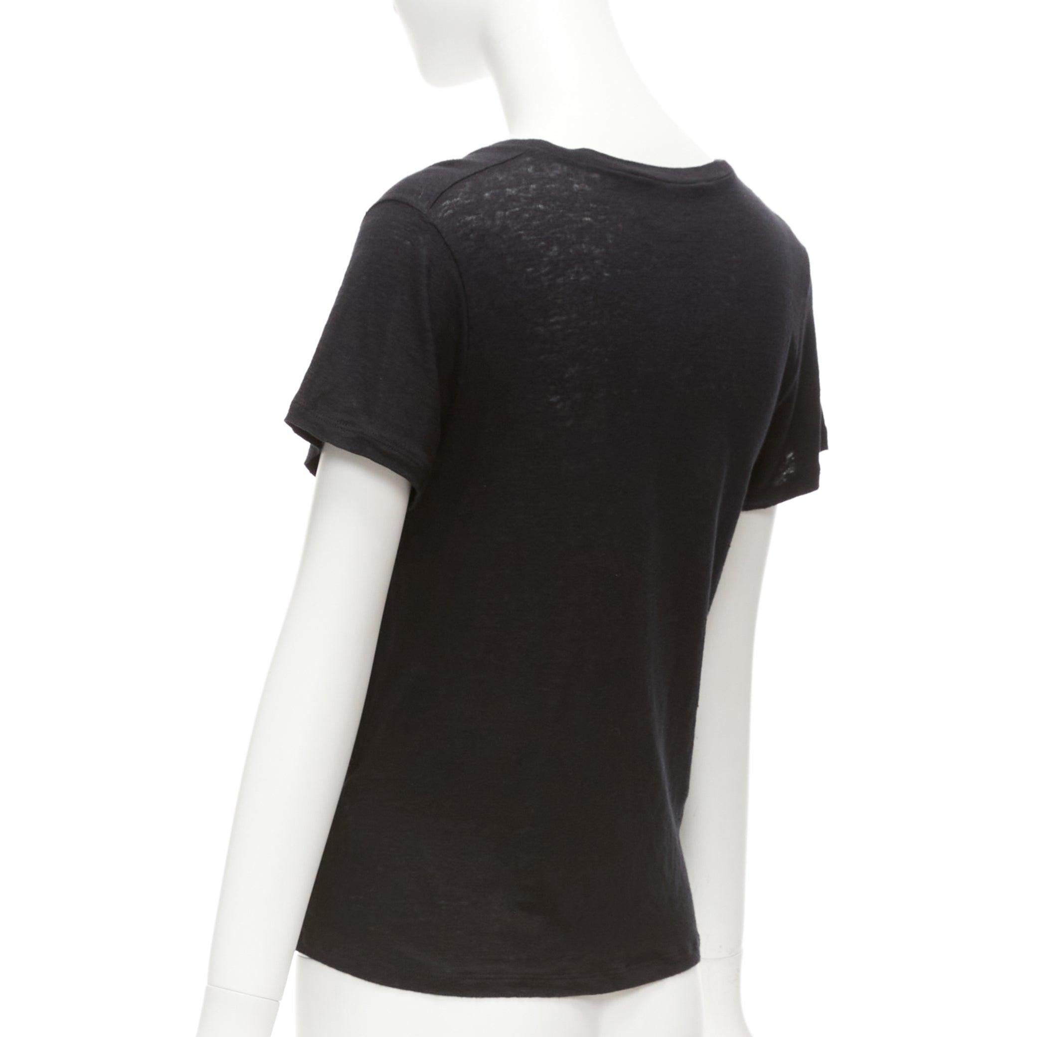 Gucci L'aveugle Par Amour lin noir marron tigre rose patch tshirt XXS en vente 1