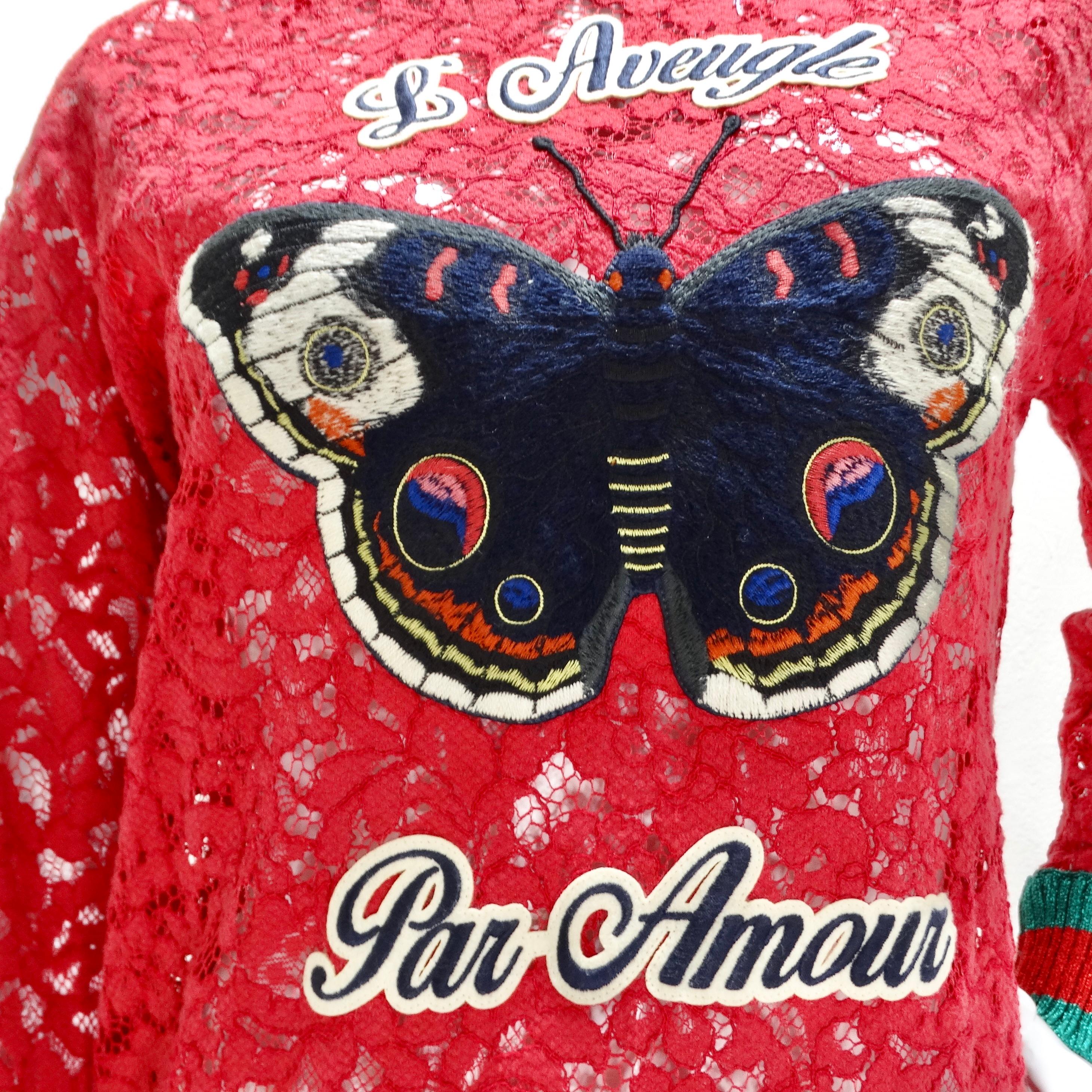 Gucci L'Aveugle Par Amour Pulloverhemd mit grafischem Druck im Zustand „Hervorragend“ im Angebot in Scottsdale, AZ
