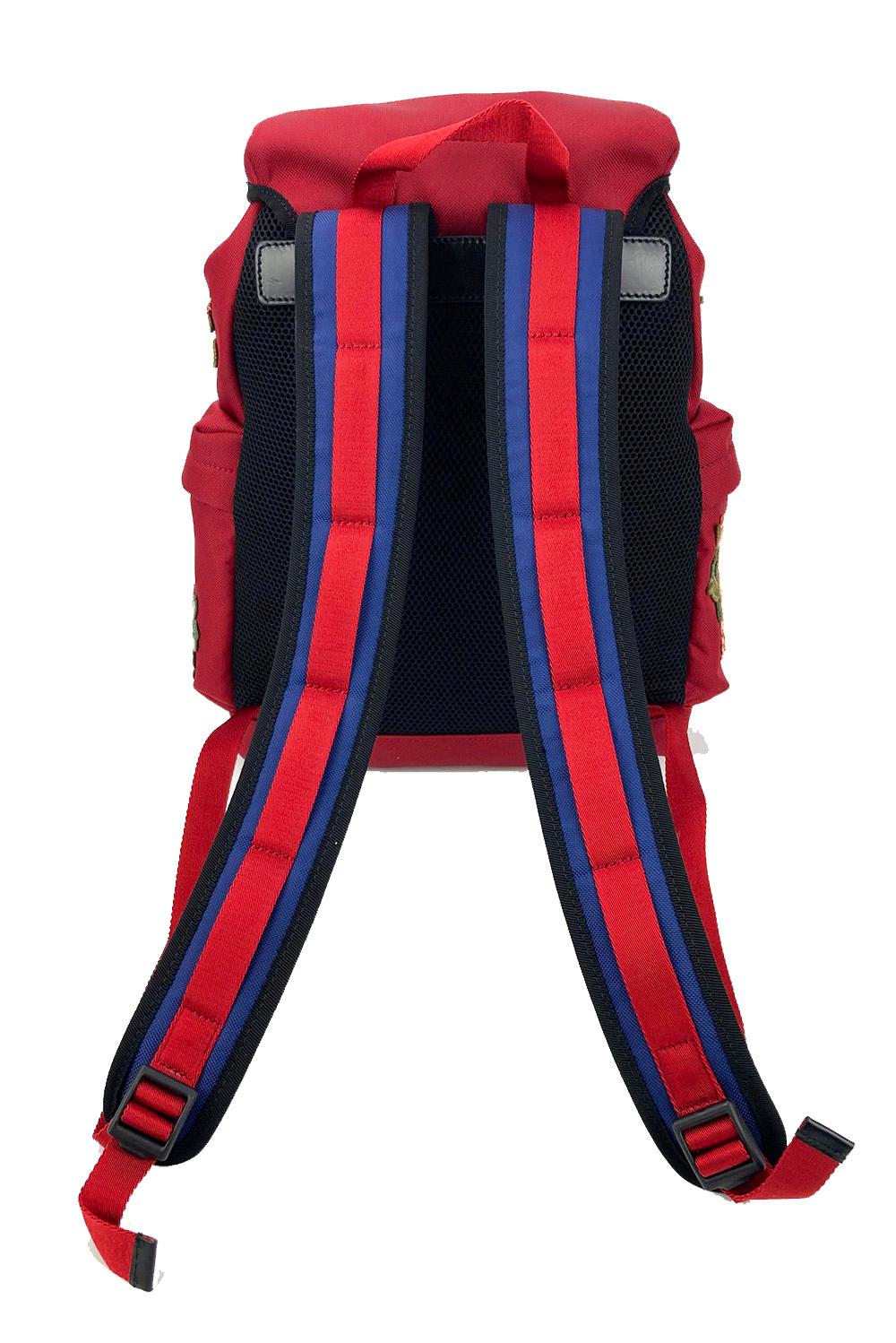 red gucci backpack