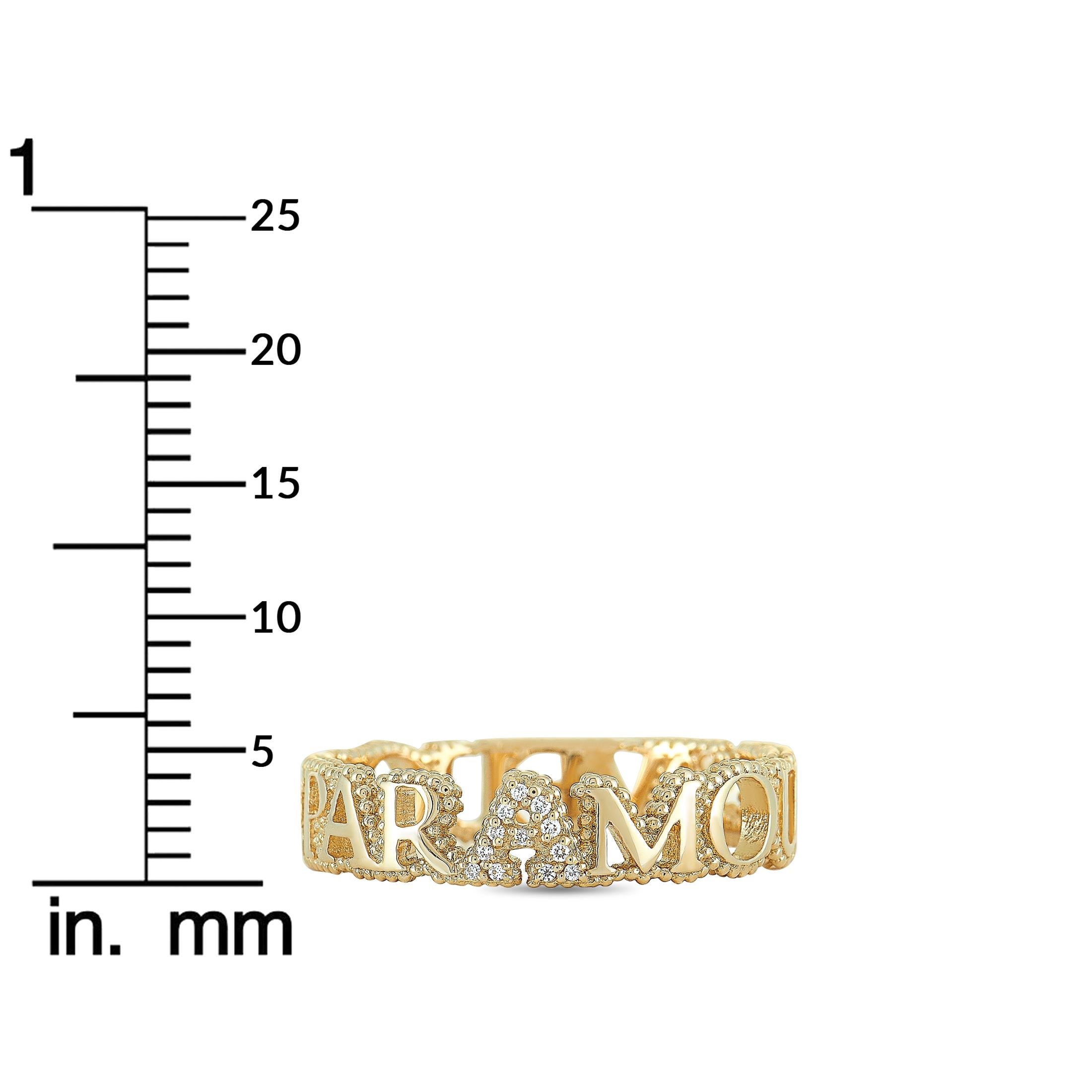 Gucci - L'Aveugle Par Amour - Bague en or jaune et diamants Neuf à Southampton, PA