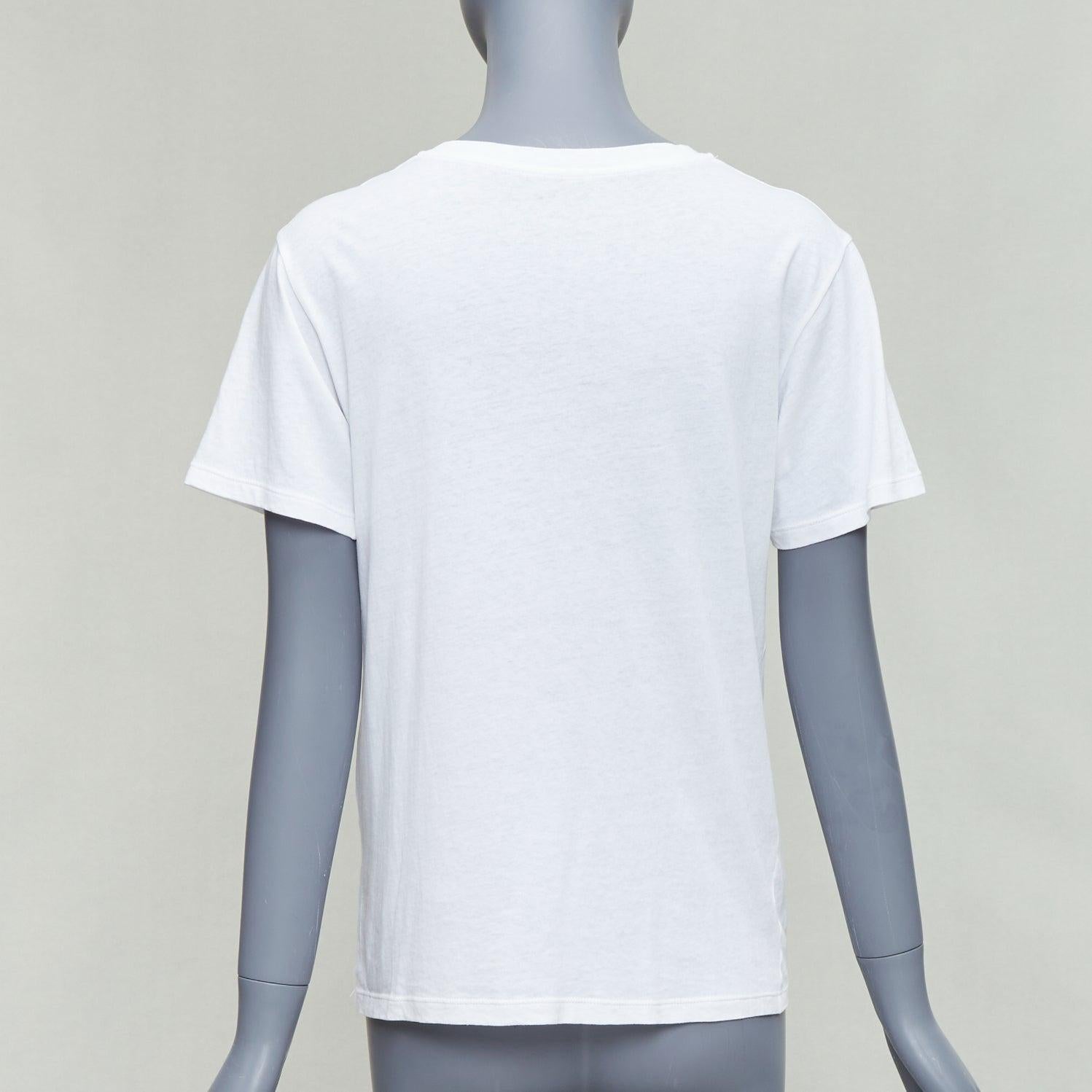 Women's GUCCI L'Aveugle Par Armour white butterfly embroidered tshirt S For Sale