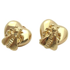 Gucci Le Marche Des Merveilles 18 Karat Gold Stud Earrings