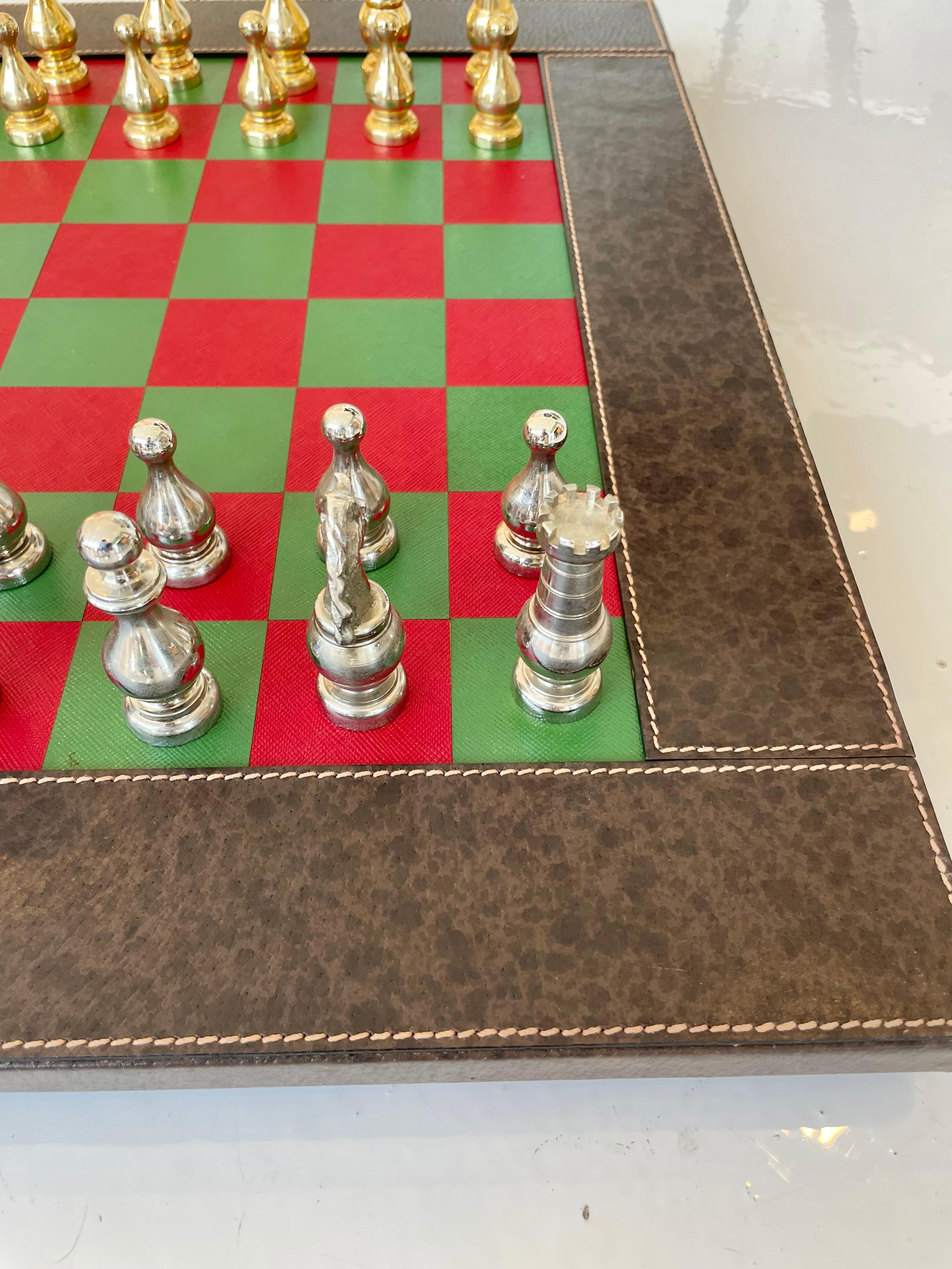 Gucci Leather Backgammon and Chess Set 2