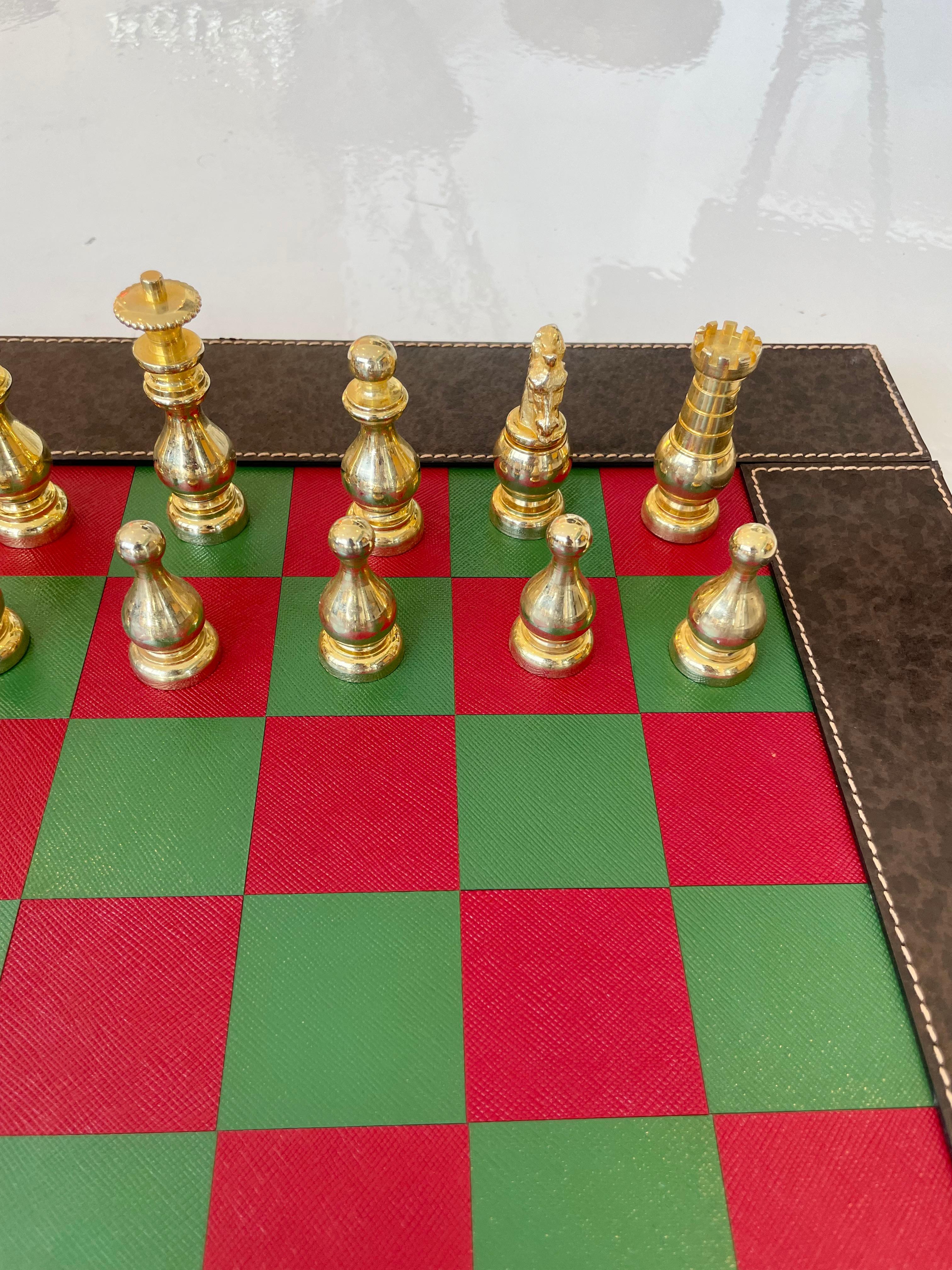 Gucci Leather Backgammon and Chess Set 3