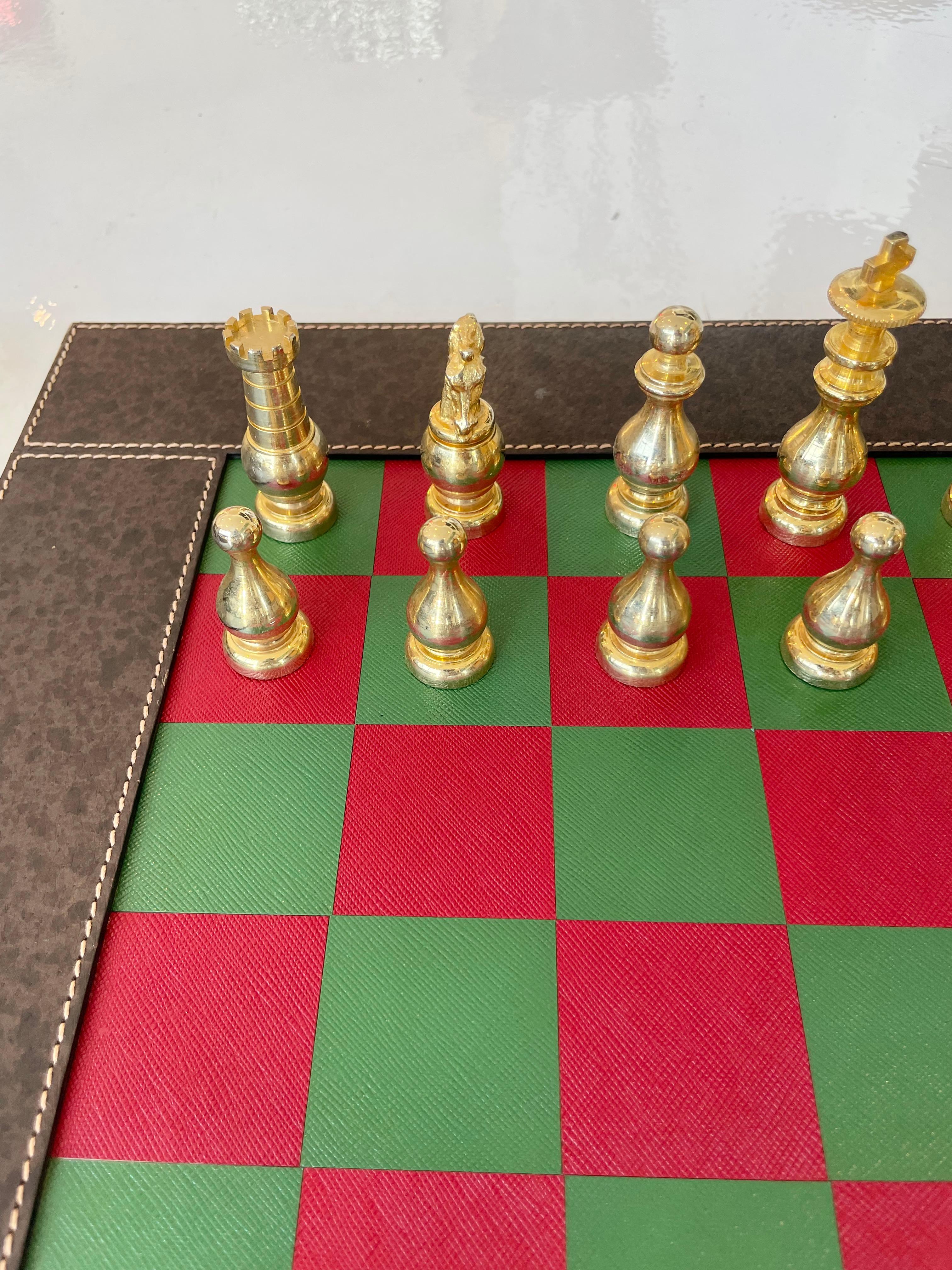 Gucci Leather Backgammon and Chess Set 4