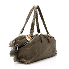 Gucci Leder-Tasche „Bamboo Bar“ in mittlerer Größe