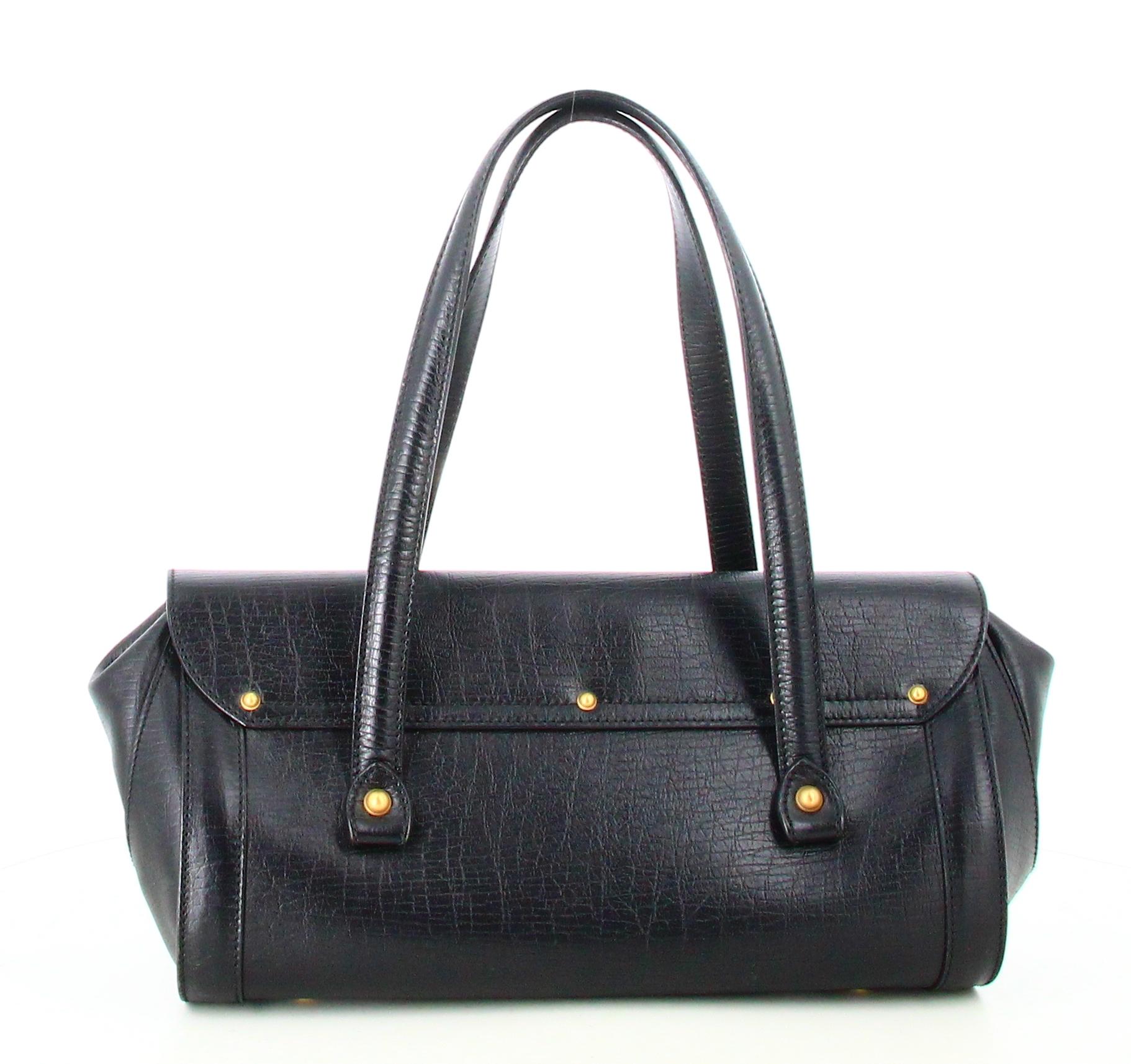Gucci Leather Bamboo Bullet Shoulder Bag 1