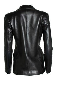 Gucci, leather blazer