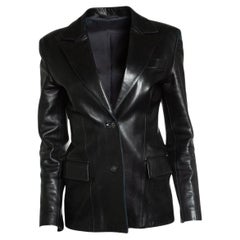 Gucci, leather blazer