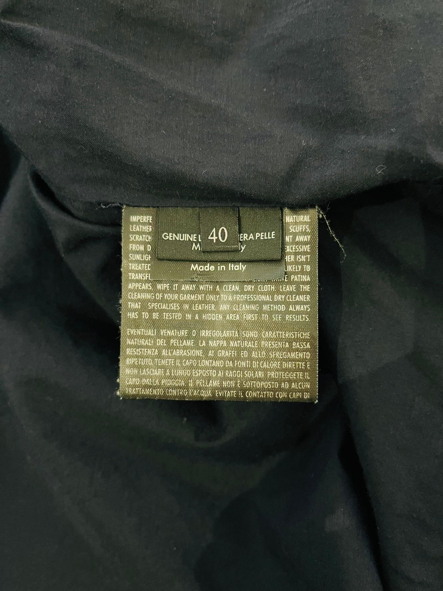 Gucci Leather Bomber Jacket 6