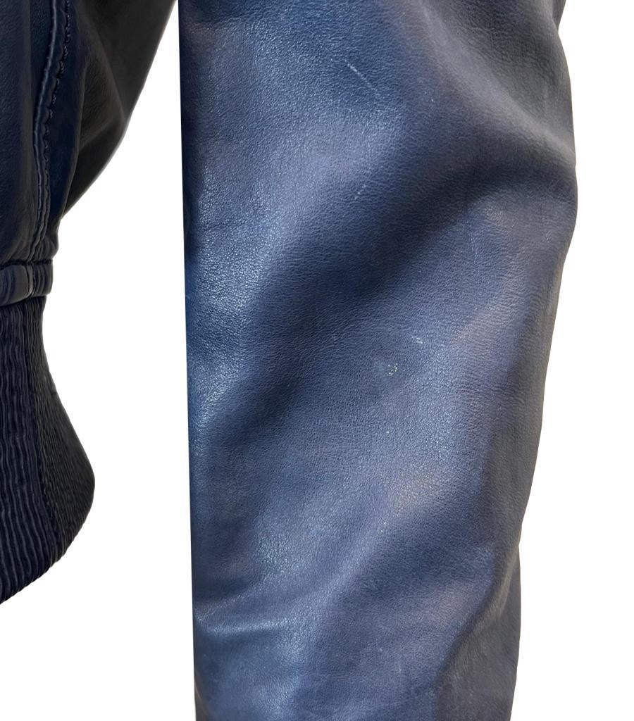 Gucci Leather Bomber Jacket 2