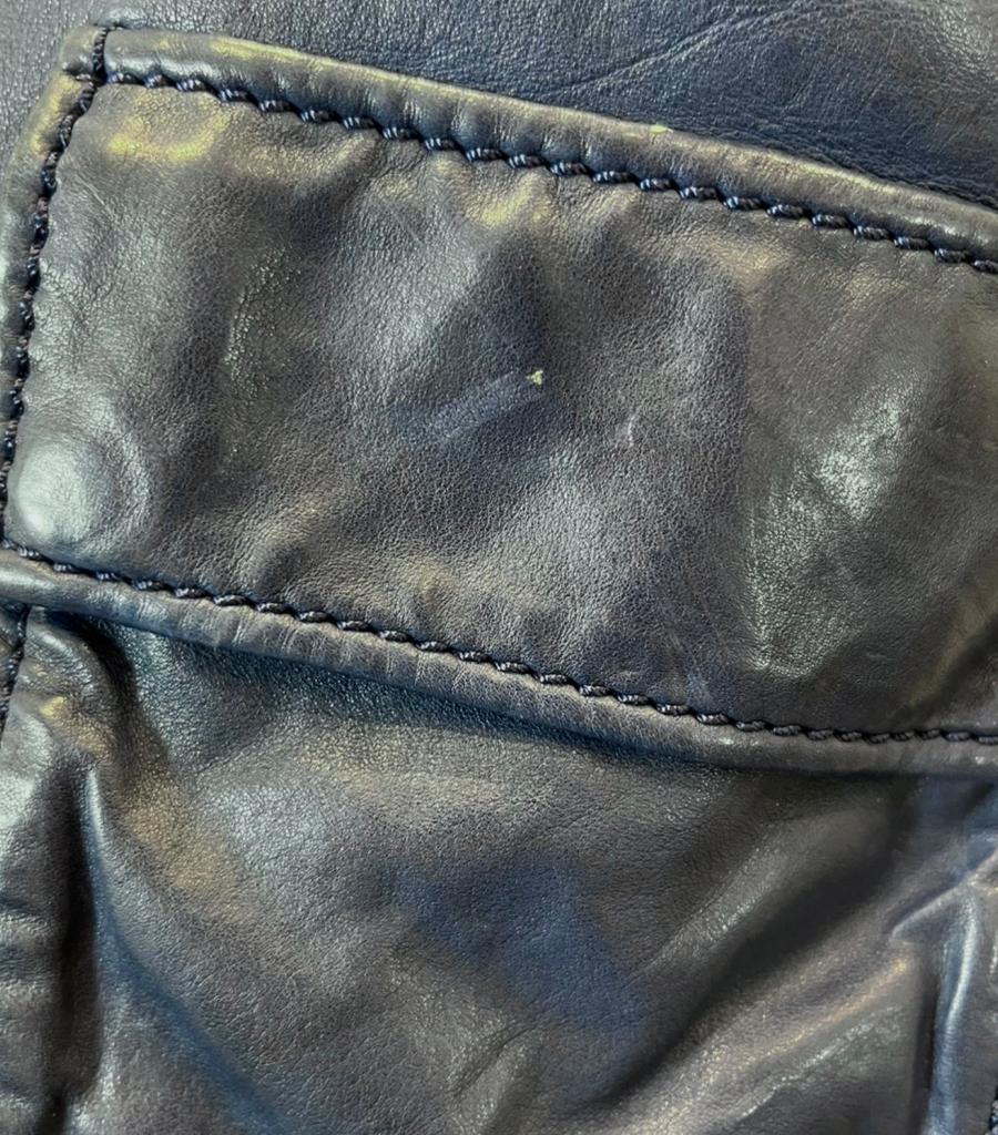 Gucci Leather Bomber Jacket 3