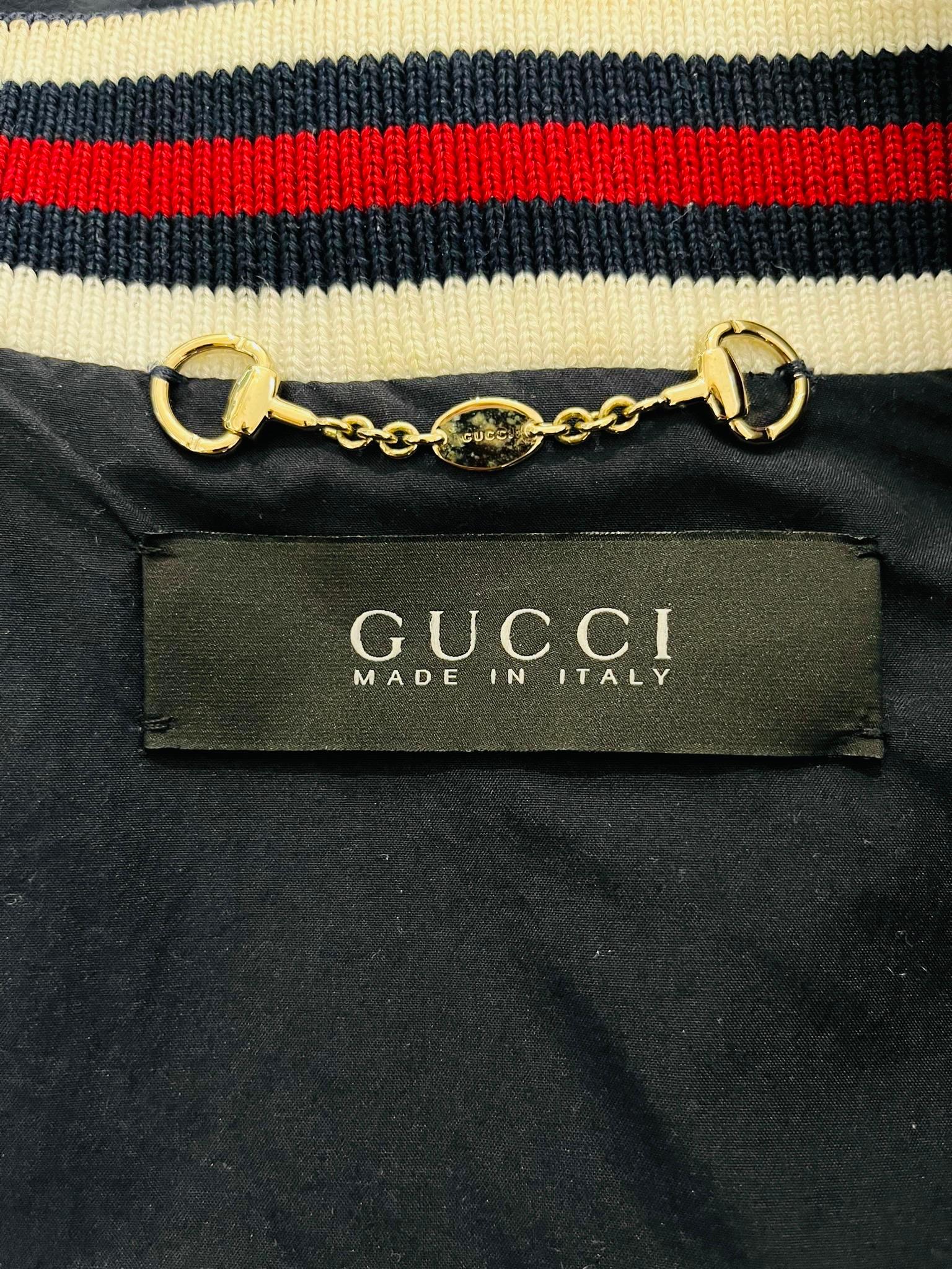 Gucci Leather Bomber Jacket 4