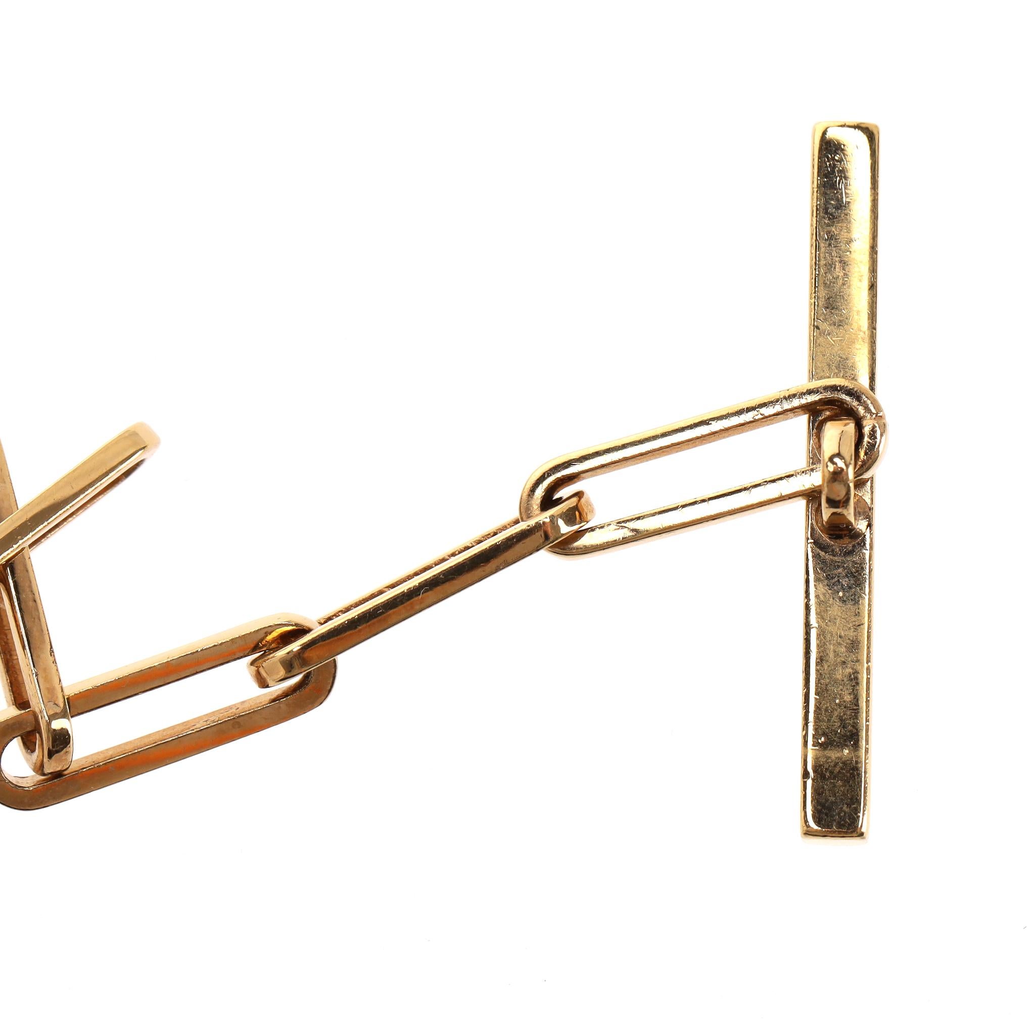 Cintura ad anello AT&T di Gucci in pelle e catena in vendita 3