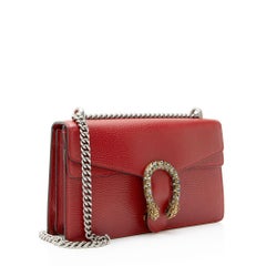 Gucci Leather Crystal Dionysus Medium Shoulder Bag