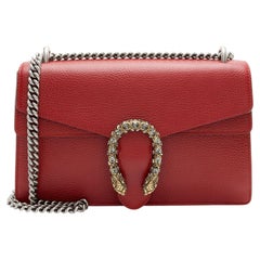 Gucci Leather Crystal Dionysus Medium Shoulder Bag