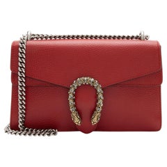 Gucci Leather Crystal Dionysus Medium Shoulder Bag