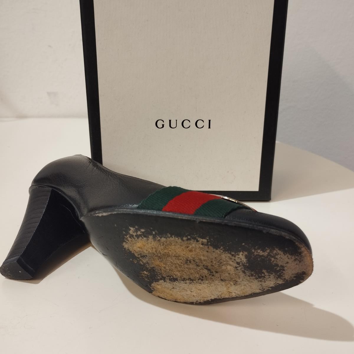 Gucci Leather décolleté size 35 For Sale 2
