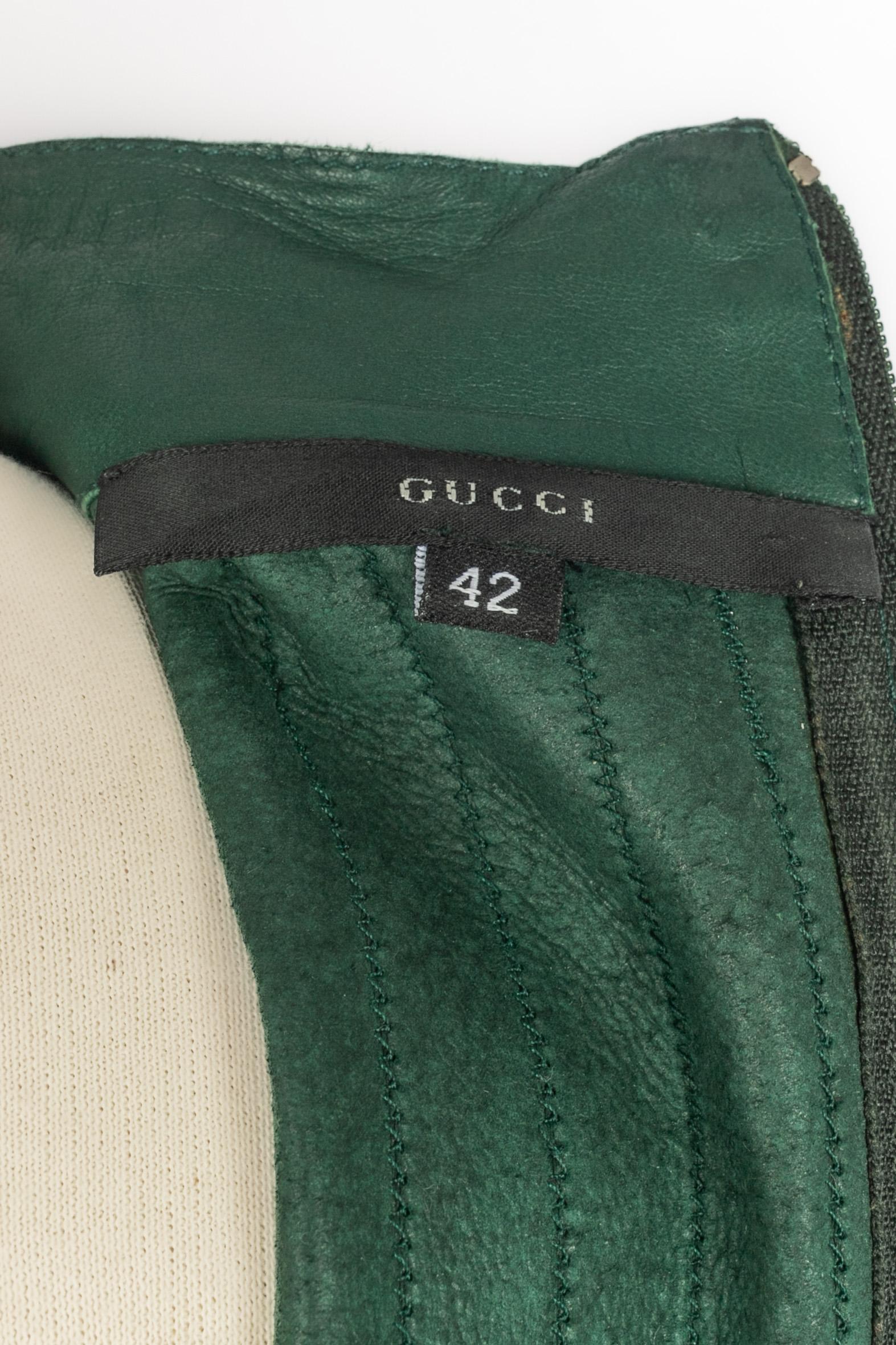 Gucci Lederkleid im Angebot 5