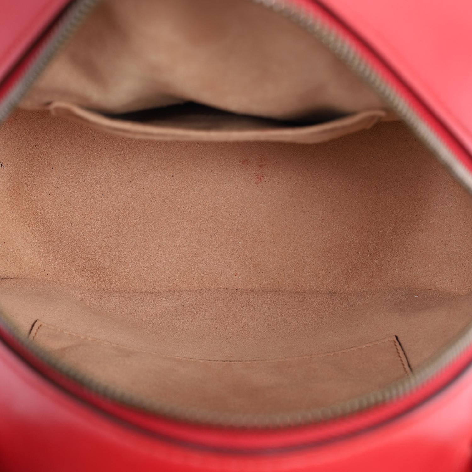 Gucci Leather GG Marmont Backpack red 7