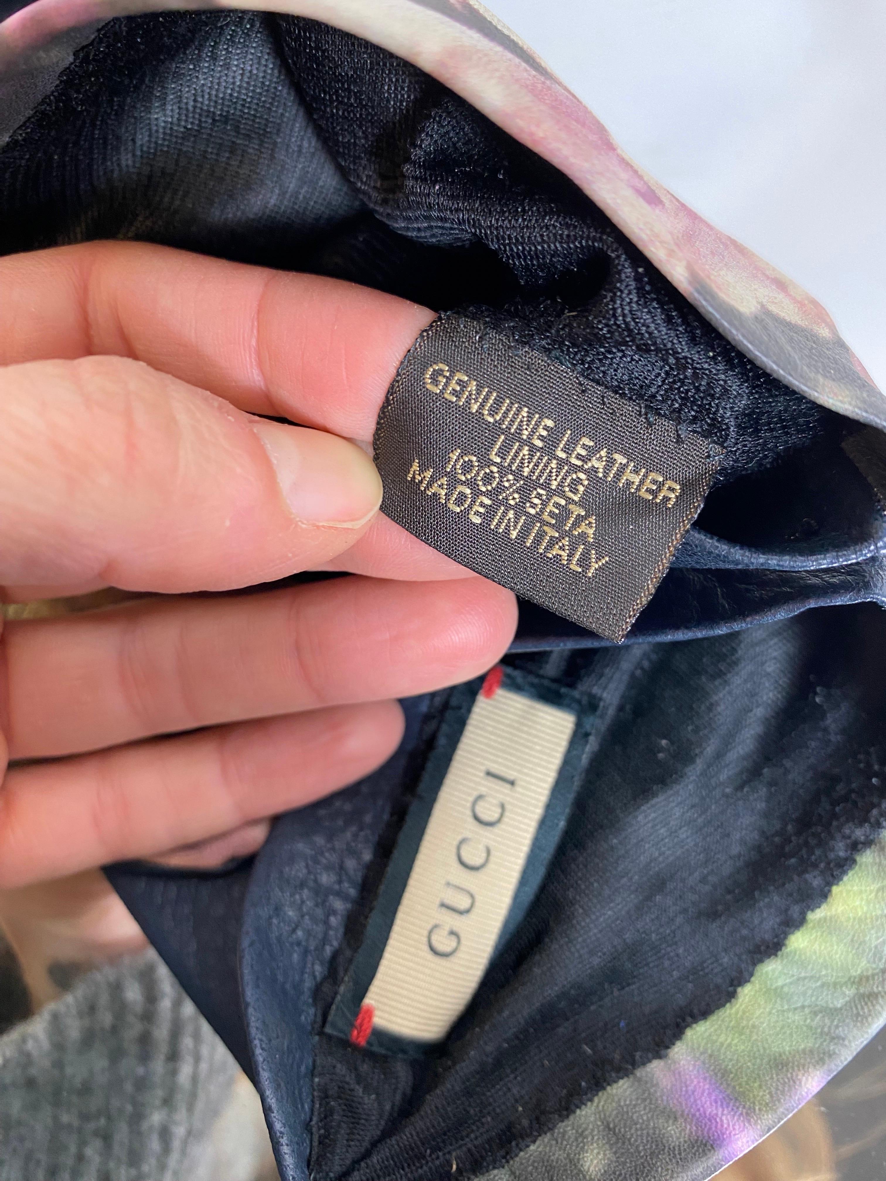 Gucci leather gloves. For Sale 1
