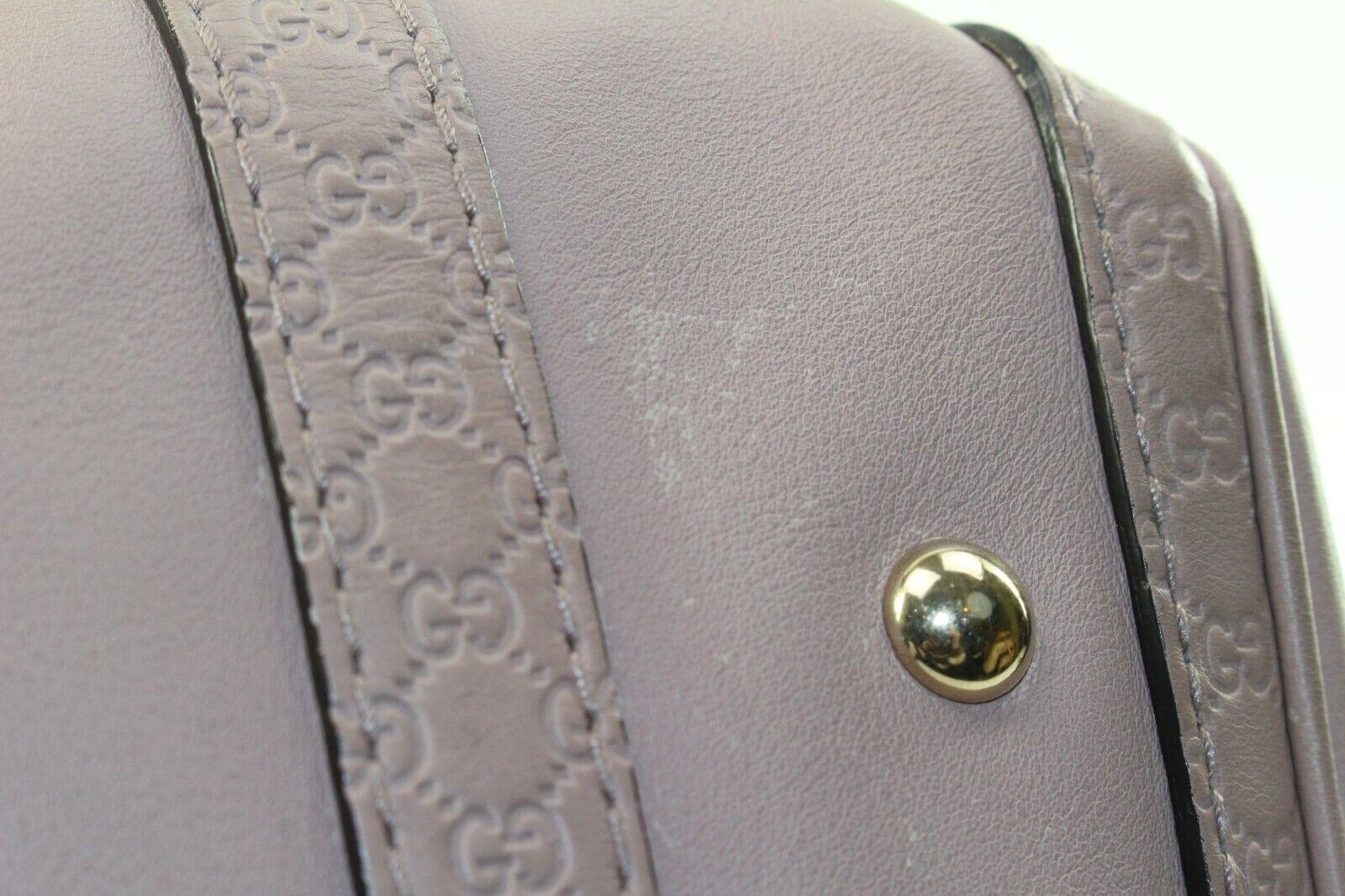 GUCCI Leather Guccissima Trim Boston Bag with Strap Joy 1GK1222K For Sale 2