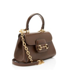 Gucci Leather Horsebit 1955 Mini Chain Top Handle