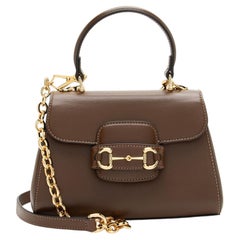 Gucci Leather Horsebit 1955 Mini Chain Top Handle