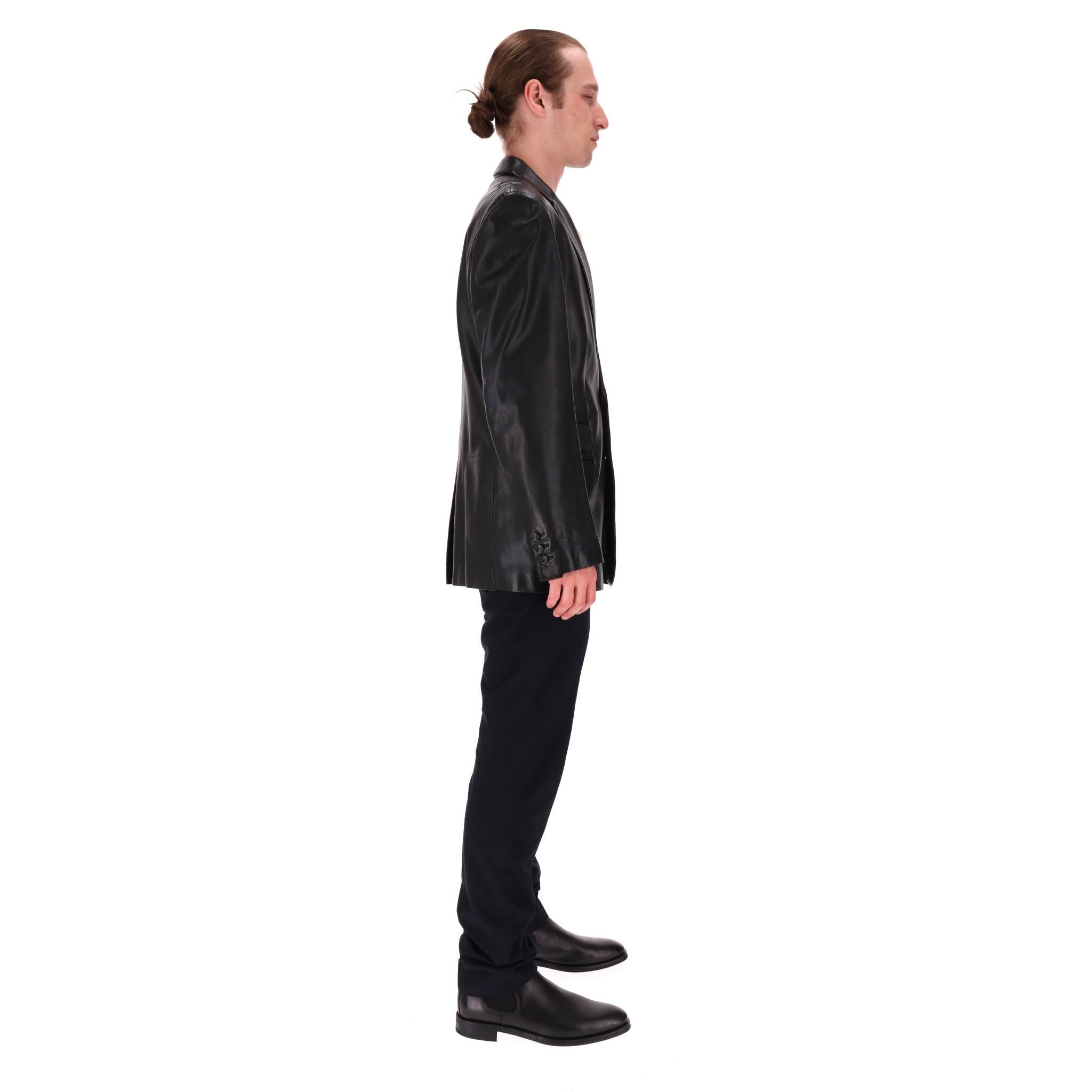 Nero Giacca/Blazer in pelle di Gucci in vendita