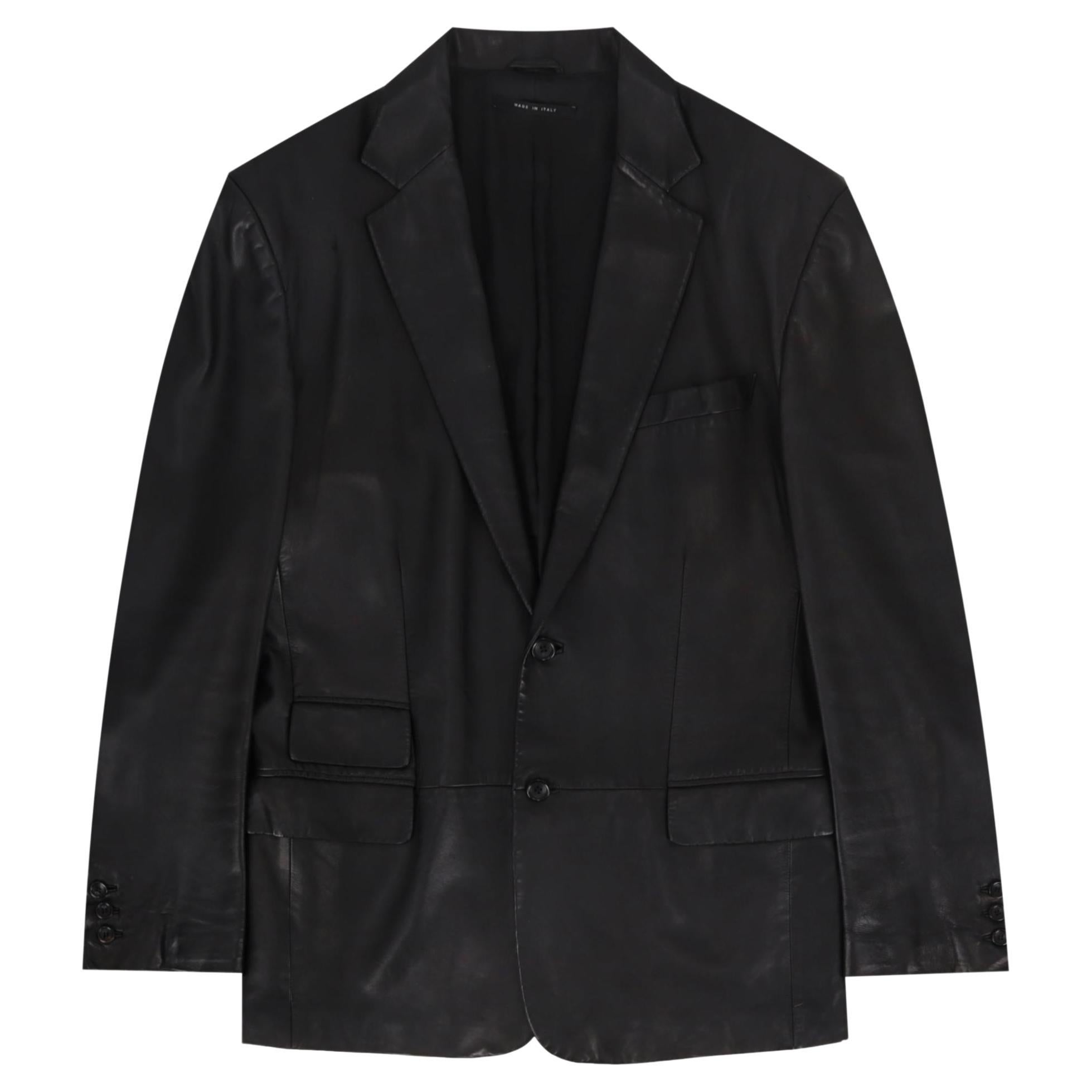 Giacca/Blazer in pelle di Gucci