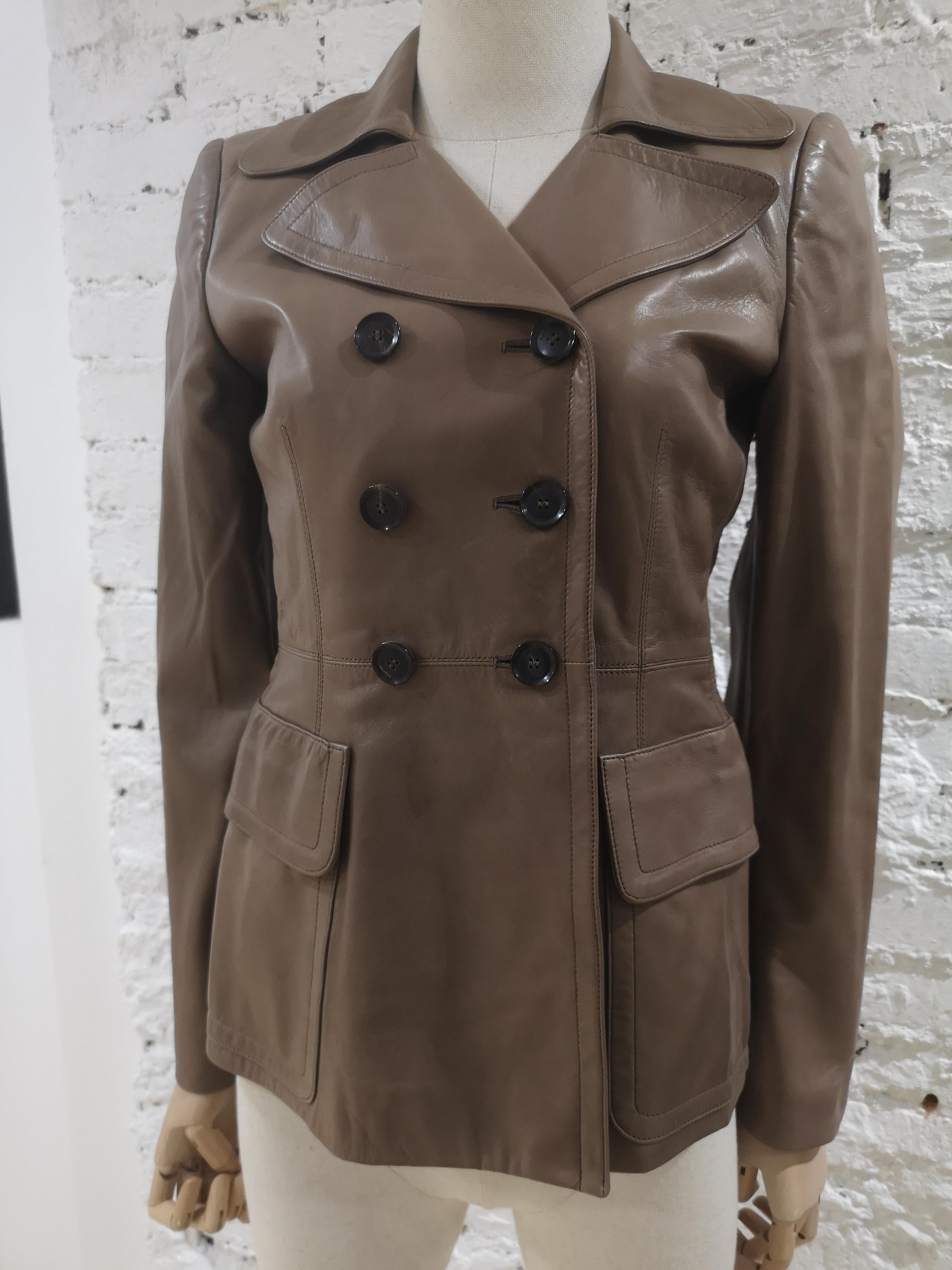 Gucci Leather jacket In Excellent Condition For Sale In Capri, IT