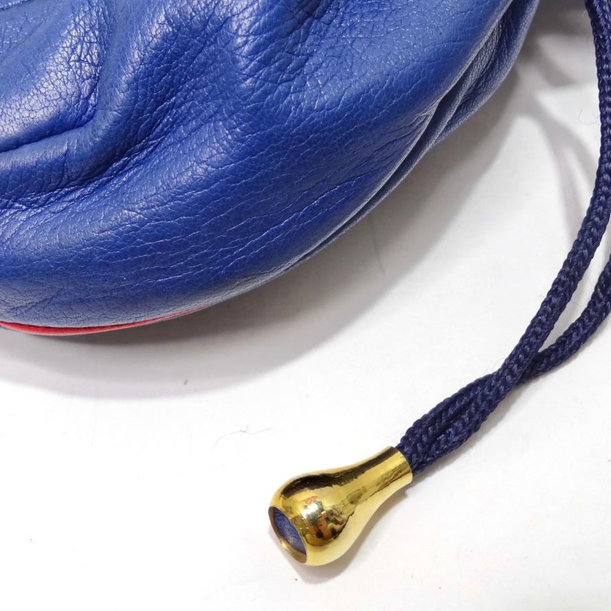 Purple Gucci Leather Jewelry Pouch For Sale