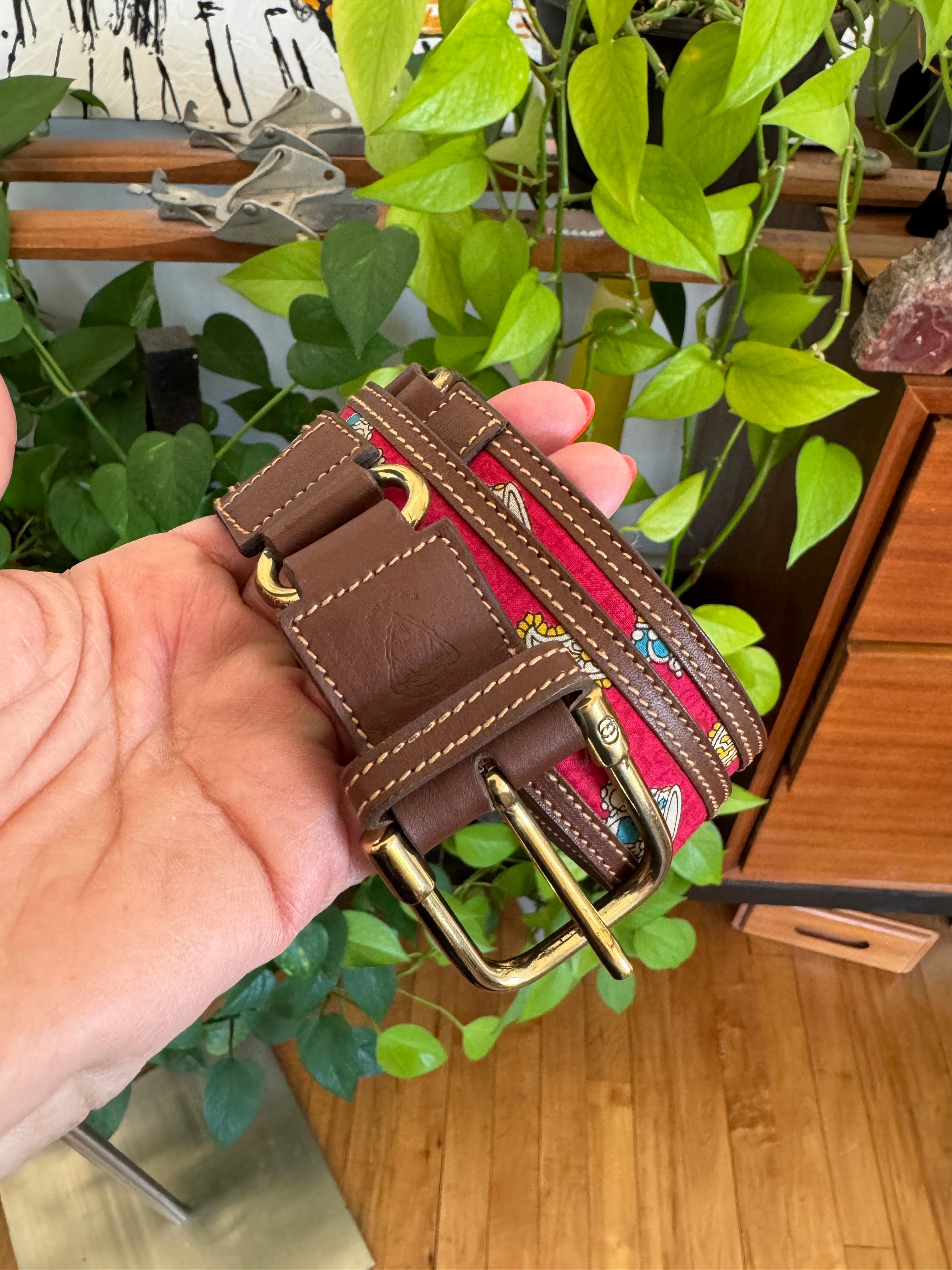 Gucci Cintura King Crown in pelle Nuova, mai indossata anni '90 in vendita 5