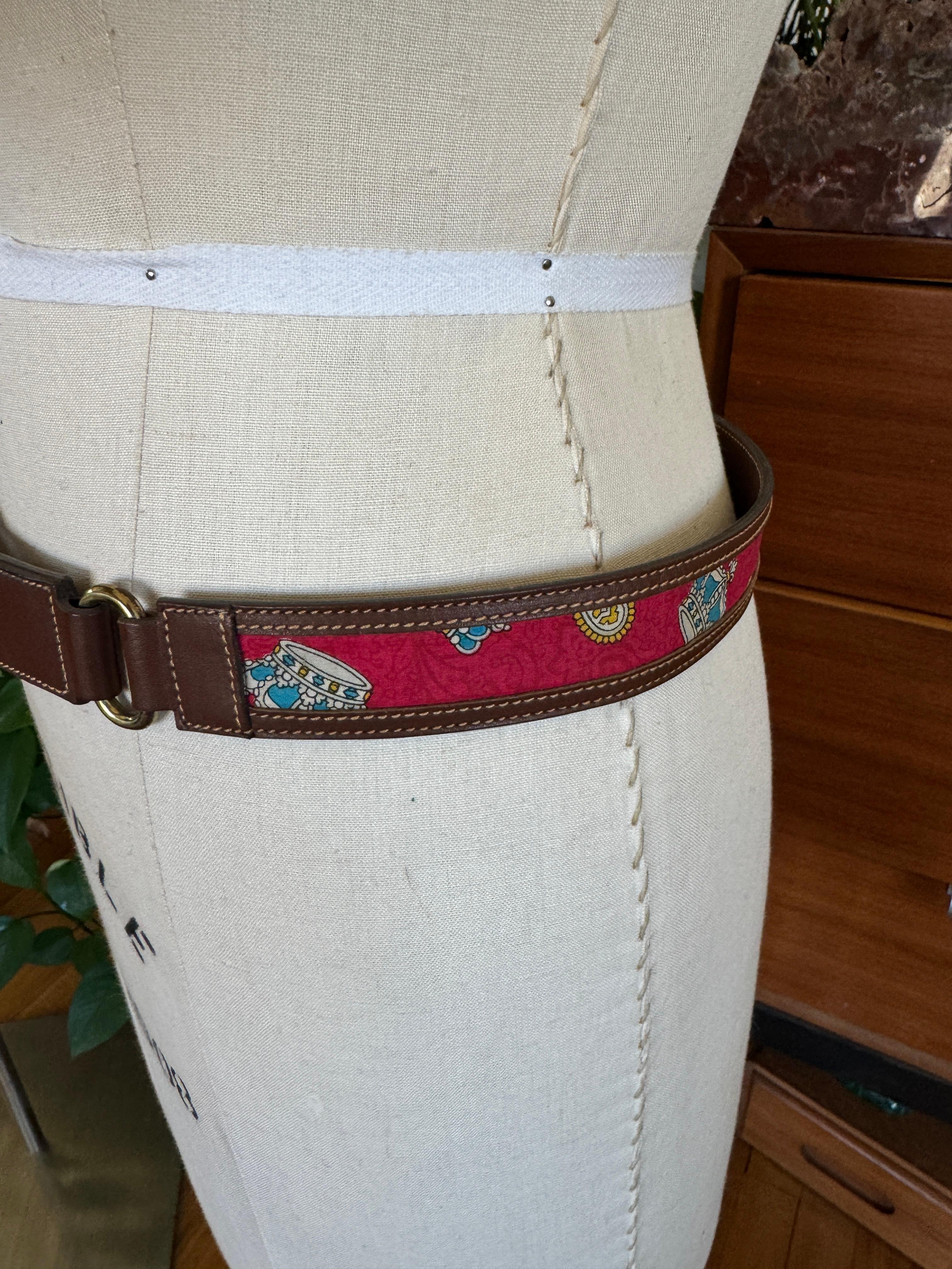 da uomo o donna Gucci Cintura King Crown in pelle Nuova, mai indossata anni '90 in vendita