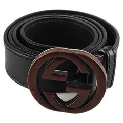Used Gucci Leather Men Belt Size 100/40