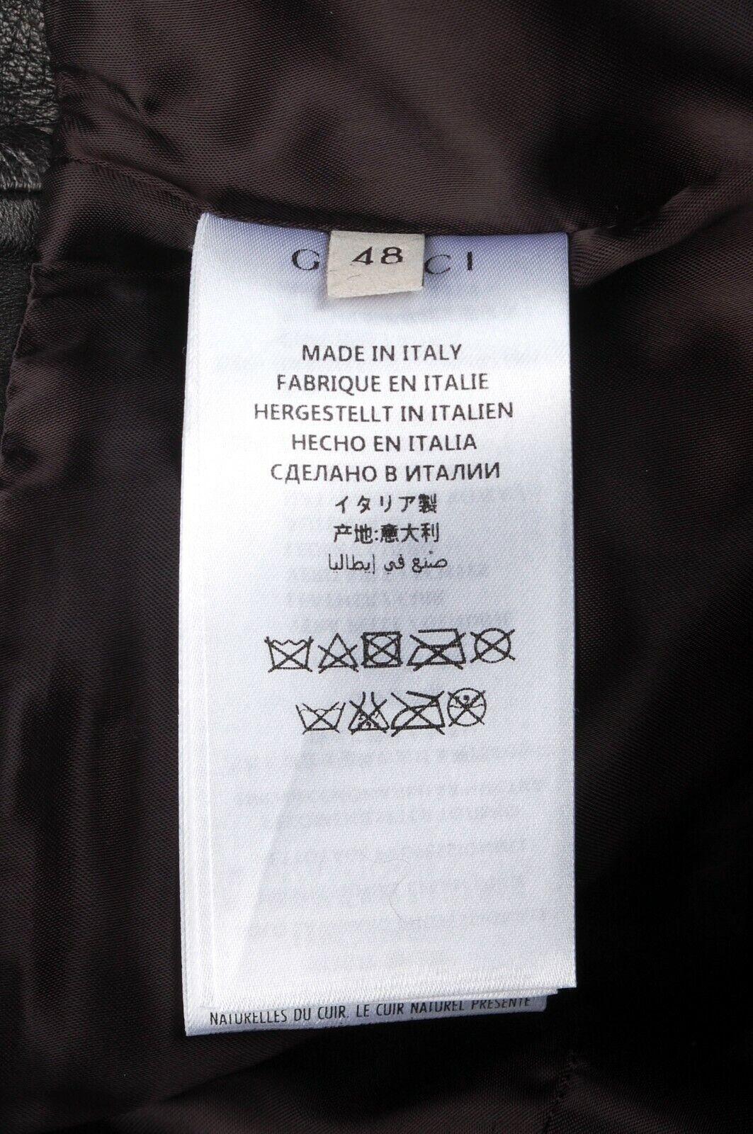 Men's Gucci Leather Men Pants Size 48IT (W32) For Sale