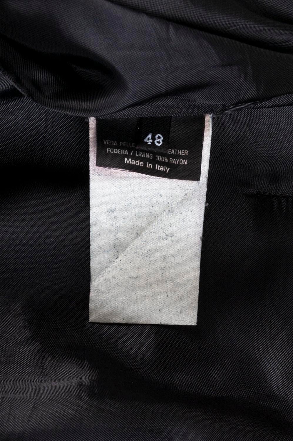 Leder-Herrenhose von Gucci mit Hängelampen Größe 48 (M/L) im Angebot 3