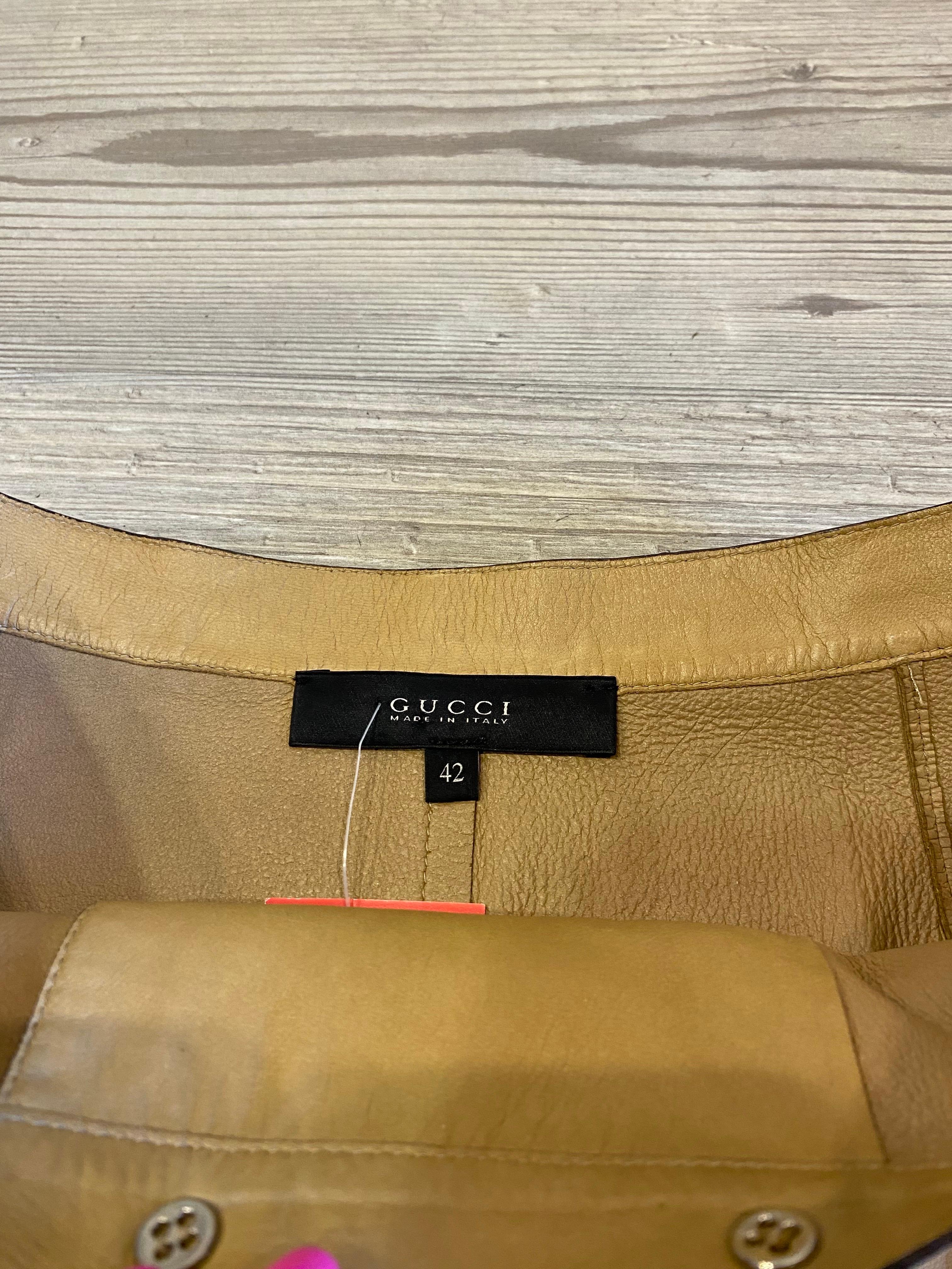 Minijupe en cuir Gucci en vente 1